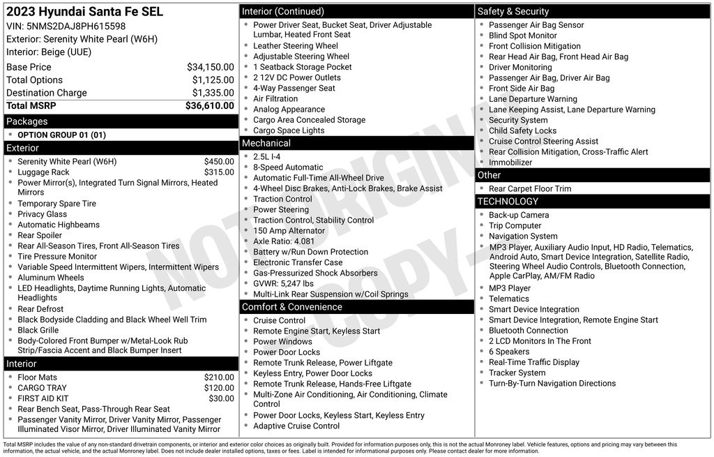 hyundai santa fe 2023 5NMS2DAJ8PH615598 image hyundai santa fe 2023 5NMS2DAJ8PH615598 image